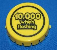 1 Chapeau bumper Gottlieb "10000 when flashing" #22237