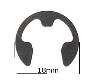 1 E-CLIP diametre 18mm ou 7/16'